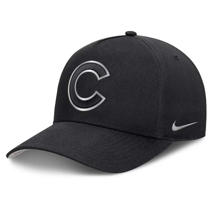 Chicago Cubs Nike A-Frame Black Chrome Adjustable Cap