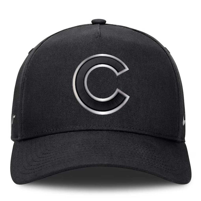 Chicago Cubs Nike A-Frame Black Chrome Adjustable Cap