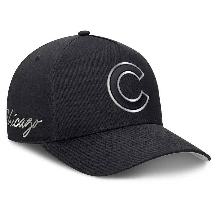 Chicago Cubs Nike A-Frame Black Chrome Adjustable Cap