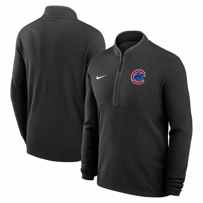 Chicago Cubs Nike Anthracite Half Zip Sweatshirt