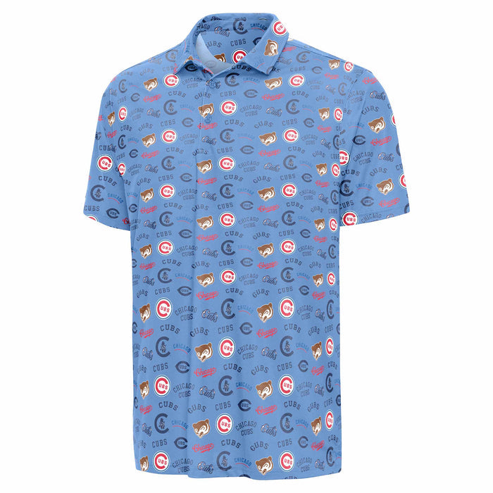 Chicago Cubs Antigua Columbia Copperstown Polo