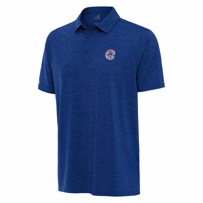 Chicago Cubs Antigua Ivy Dark Royal Heather Polo Tee Shirt