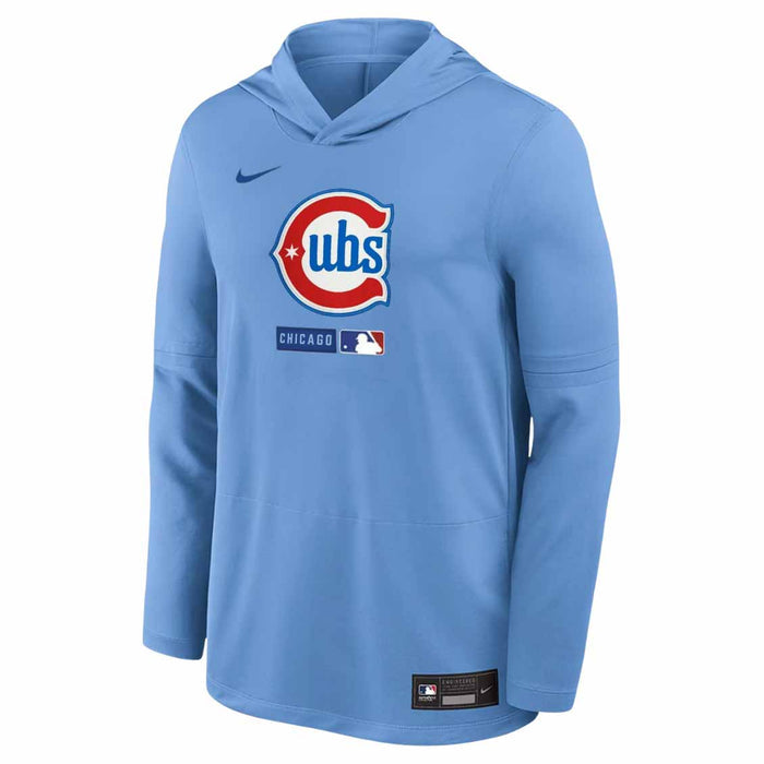 Chicago Cubs Nike Authentic On Field DRI-FIT Alternate Blues Lightweight Hooded Top