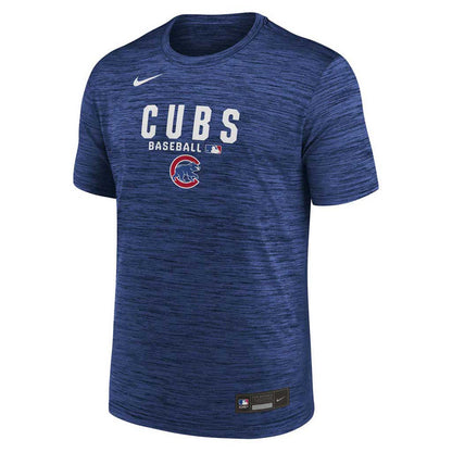 Chicago Cubs Nike Authentic On Field DRI-FIT Velocity Royal Blue Short Sleeve T Shirt