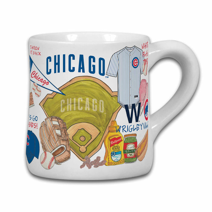 Chicago Cubs Collage 20oz Coffee Mug