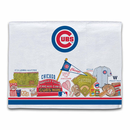 Chicago Cubs Collage Kitchen Hand Towel