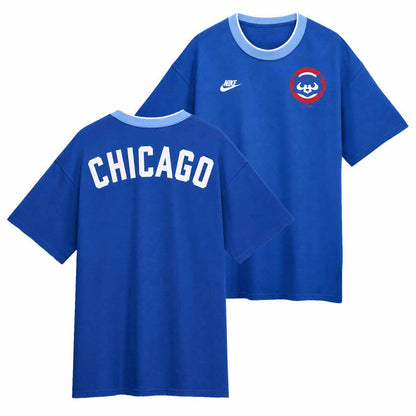 Chicago Cubs Nike Cooperstown 1984 Left Chest Fashion T Shirt