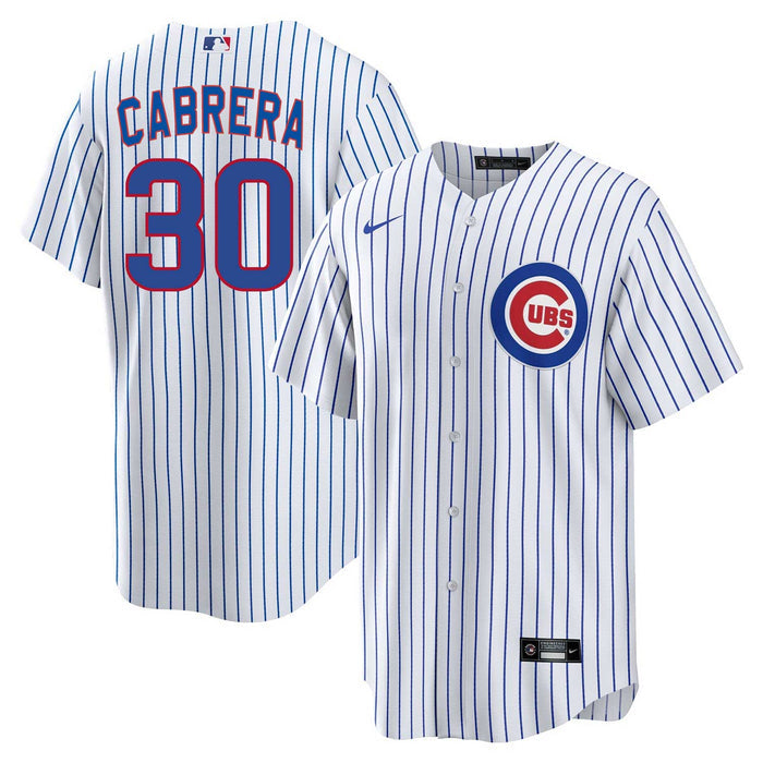 Chicago Cubs Edward Cabrera Youth Nike Home Baseline Jersey With Authentic Lettering
