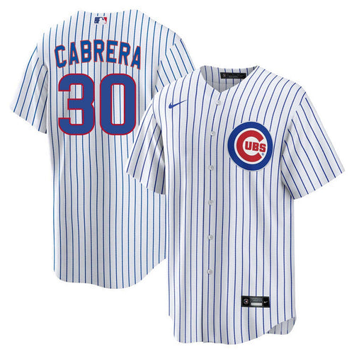 Chicago Cubs Edward Cabrera Youth Nike Home Baseline Jersey With Authentic Lettering