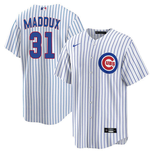 Chicago Cubs Greg Maddux Youth Nike Home Baseline Jersey With Authentic Lettering