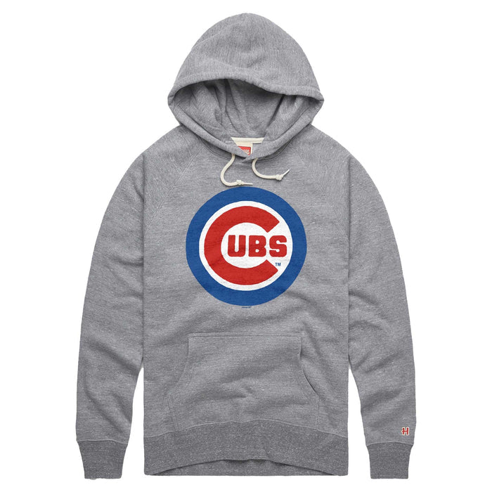 Chicago Cubs Homage Grey Bullseye Hooded Sweatshirt