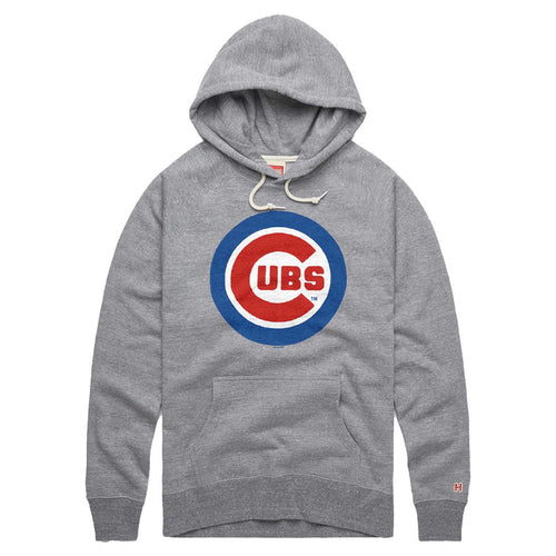 Chicago Cubs Homage Grey Bullseye Hooded Sweatshirt