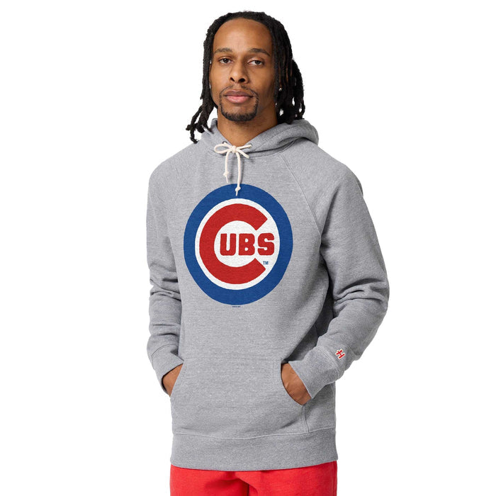 Chicago Cubs Homage Grey Bullseye Hooded Sweatshirt