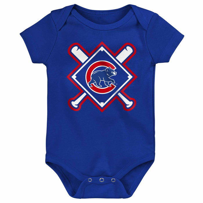 Chicago Cubs Infant 3 Pack Creeper Set