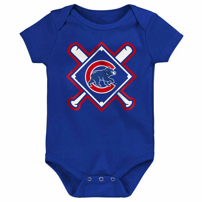 Chicago Cubs Infant 3 Pack Creeper Set