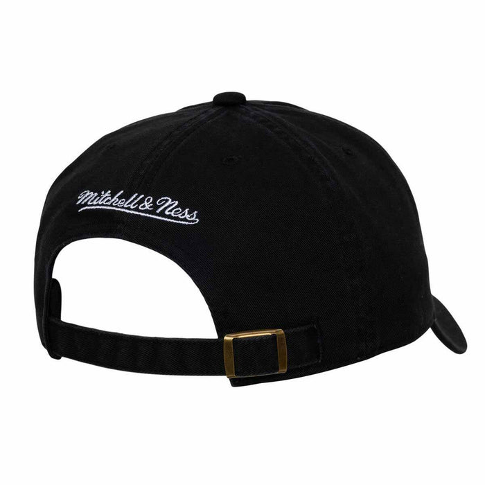 Chicago Cubs Mitchell And Ness Black On Black Adjustable Cap