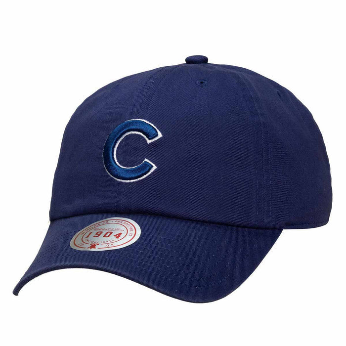 Chicago Cubs Mitchell And Ness Blue On Blue Adjustable Cap