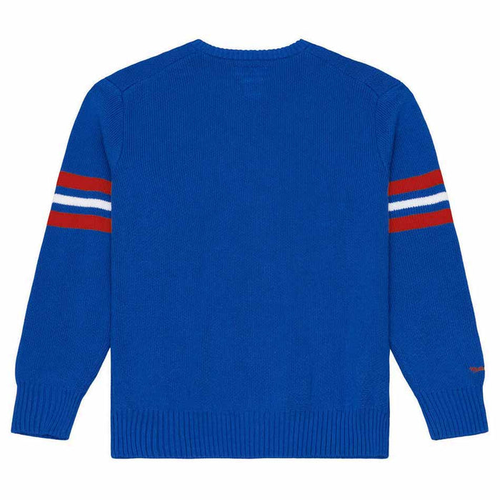 Chicago Cubs Mitchell And Ness Essentials Head Coach Crew Neck Sweater