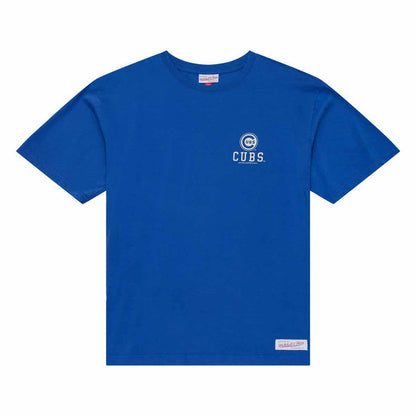 Chicago Cubs Mitchell And Ness Essentials Short Sleve Royal Blue Tee Shirt