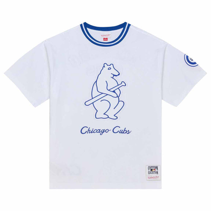 Chicago Cubs Mitchell & Ness Arctic White Short Sleeve T Shirt