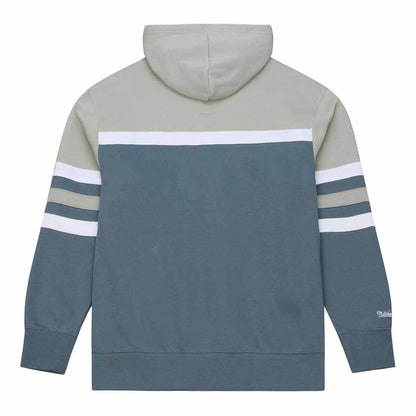 Chicago Cubs Mitchell & Ness Thunderstorm Head Coach Hooded Sweatshirt