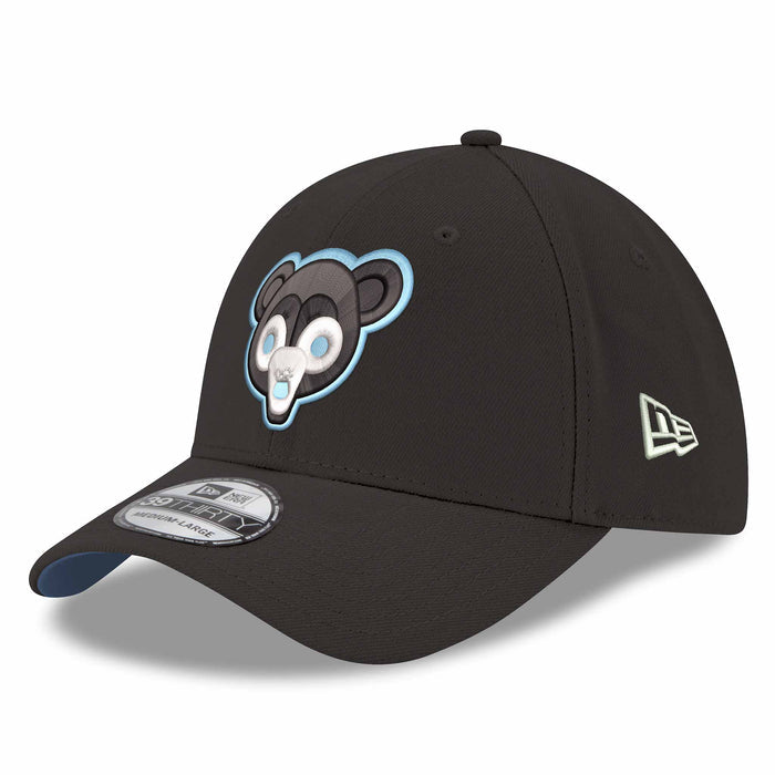 Chicago Cubs New Era Black 1969 39THIRTY Stretch Fit Cap