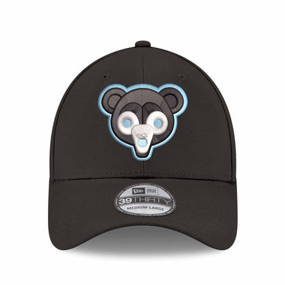 Chicago Cubs New Era Black 1969 39THIRTY Stretch Fit Cap