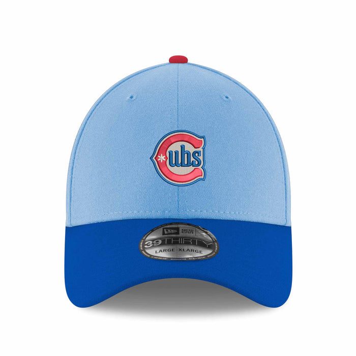 Chicago Cubs New Era Blues Alternate Sky Royal 39THIRTY Stretch Fitted Cap
