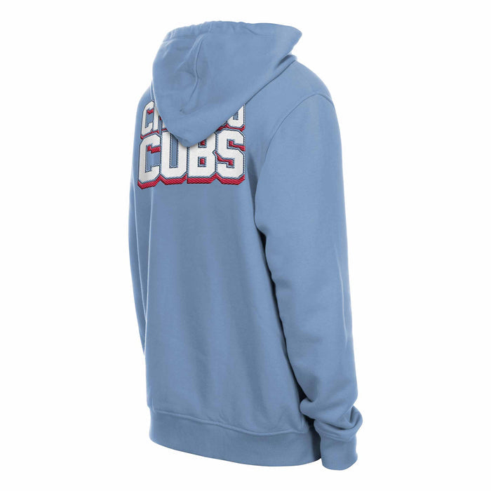 Chicago Cubs New Era Blues Alternate Two Sided Full Zip Hooded Sweatshirt