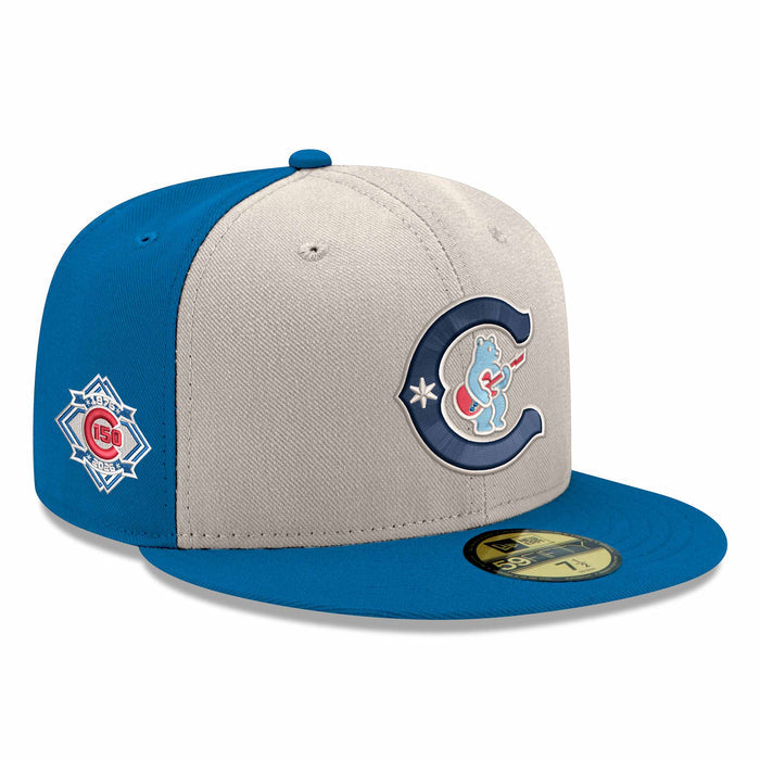 Chicago Cubs New Era Chrome Rainstorm Alternate Two 150 Year Anniversary 59FIFTY Fitted Cap