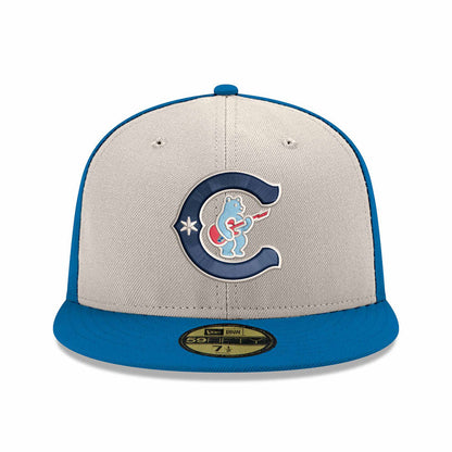Chicago Cubs New Era Chrome Rainstorm Alternate Two 150 Year Anniversary 59FIFTY Fitted Cap