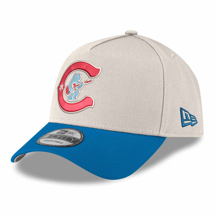 Chicago Cubs New Era Chrome Rainstorm Rock Bear C 150 Year Anniversary 9FORTY A Frame Adjustable Cap