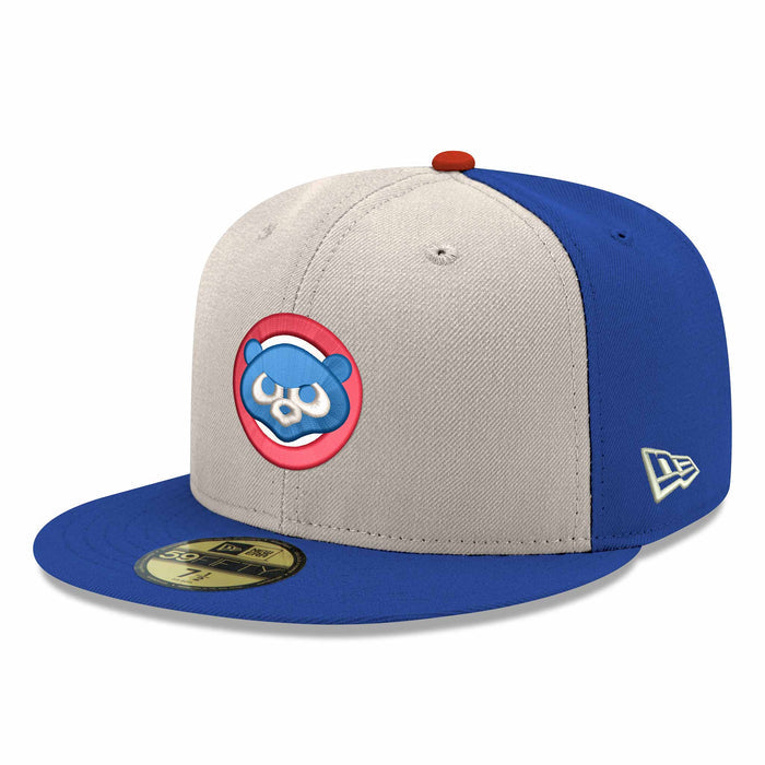 Chicago Cubs New Era Chrome Royal 1984 Bear 150 Year Anniversary 59FIFTY Fitted Cap