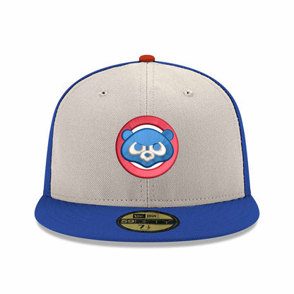 Chicago Cubs New Era Chrome Royal 1984 Bear 150 Year Anniversary 59FIFTY Fitted Cap