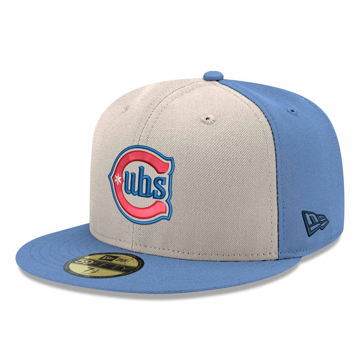 Chicago Cubs New Era Chrome Sky Alternate Two 150 Year Anniversary 59FIFTY Fitted Cap