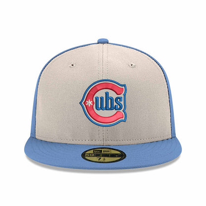 Chicago Cubs New Era Chrome Sky Alternate Two 150 Year Anniversary 59FIFTY Fitted Cap