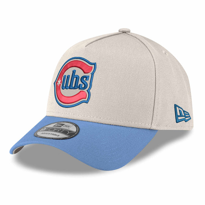 Chicago Cubs New Era Chrome Sky Alternate Two 150 Year Anniversary 9FORTY A Frame Adjustable Cap