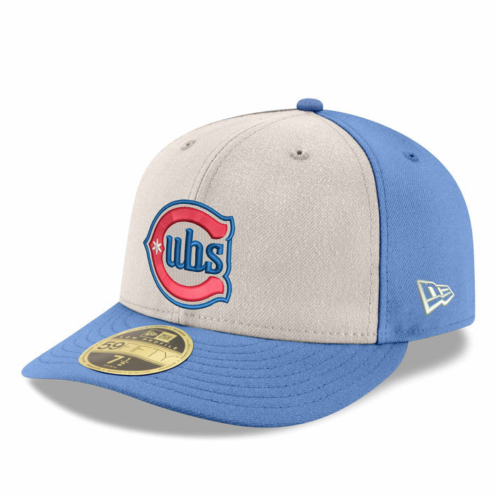 Chicago Cubs New Era Chrome Sky Alternate Two 150 Year Anniversary Low Profile 59FIFTY Fitted Cap