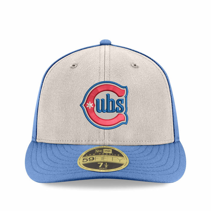 Chicago Cubs New Era Chrome Sky Alternate Two 150 Year Anniversary Low Profile 59FIFTY Fitted Cap