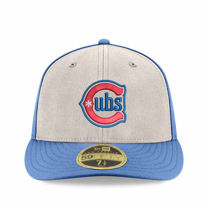 Chicago Cubs New Era Chrome Sky Alternate Two 150 Year Anniversary Low Profile 59FIFTY Fitted Cap
