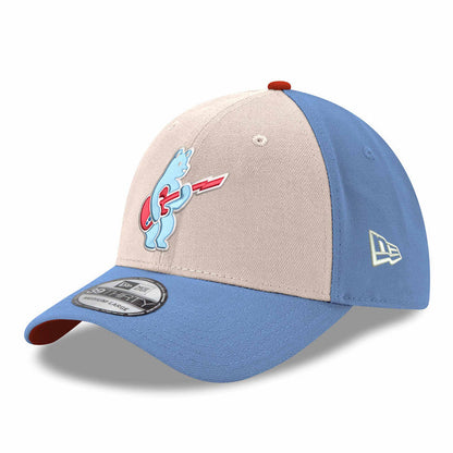 Chicago Cubs New Era Chrome Sky Rock Bear 39THIRTY Stretch Fit Cap