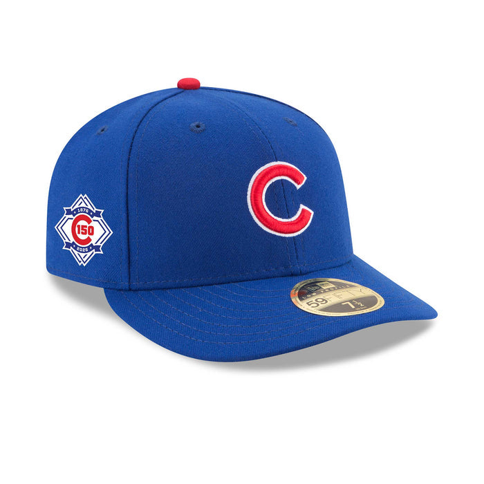 Chicago Cubs New Era Home 150 Year Authentic Low Profile 59FIFTY Fitted Game Cap