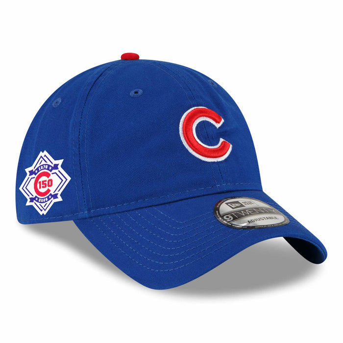 Chicago Cubs New Era Home 150 Year Patch 9TWENTY Adjustable Cap