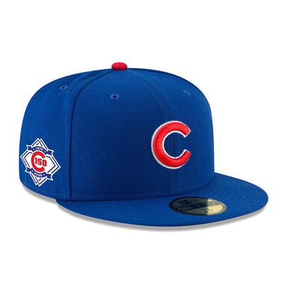 Chicago Cubs New Era Home 150 Year Patch Authentic 59FIFTY Fitted Game Cap