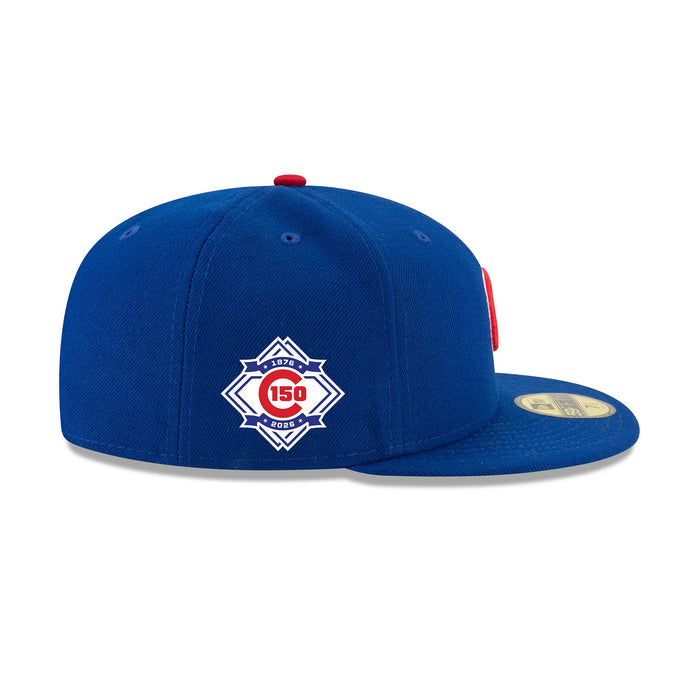 Chicago Cubs New Era Home 150 Year Patch Authentic 59FIFTY Fitted Game Cap