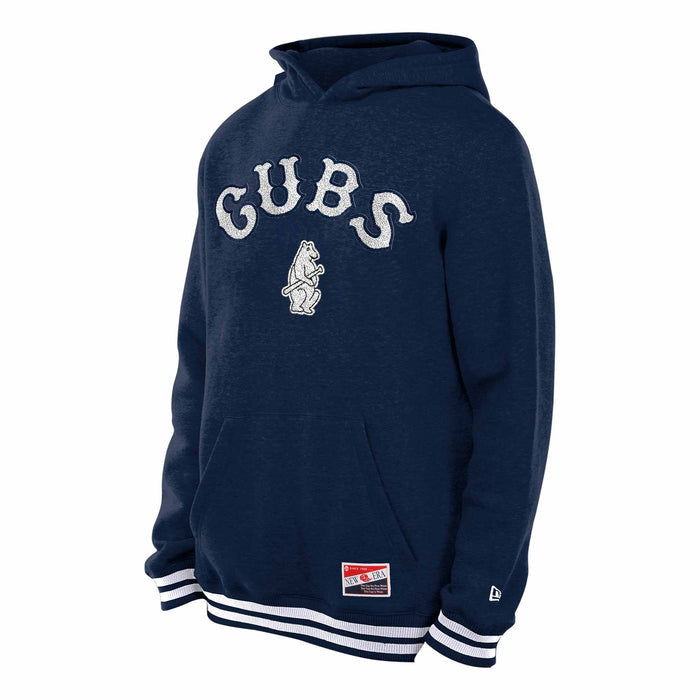Chicago Cubs New Era Navy 1914 Throwback Hooded Sweatshirt