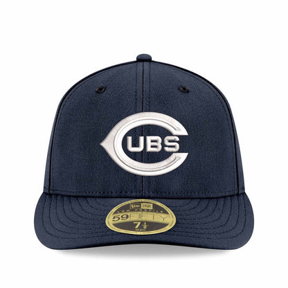 Chicago Cubs New Era Navy 1925 150 Year Anniversary Low Profile 59FIFTY Fitted Cap
