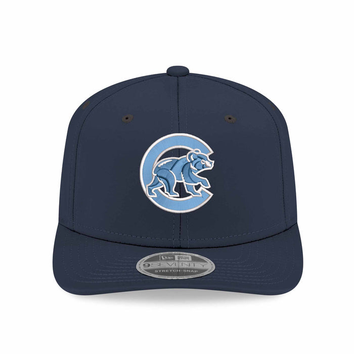 Chicago Cubs New Era Navy Walking Bear 150 Year Anniversary 9SEVENTY Stretch Snap Adjustable Cap