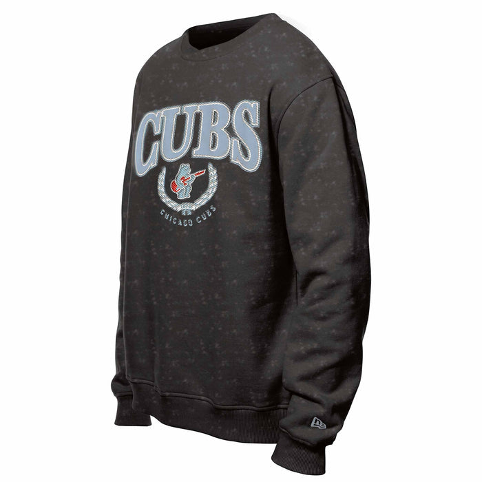 Chicago Cubs New Era Rock Bear Crest Crewneck Sweatshirt