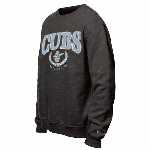 Chicago Cubs New Era Rock Bear Crest Crewneck Sweatshirt